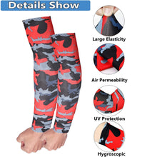 Load image into Gallery viewer, 2Pcs Unisex Cooling Arm Sleeves UV Protection Arm Sleeves Compression Cooling Men And Women Summer Cycling Driving Golf Running Cover Sports Running UV Sun Protection Outdoor Men Fishing Cycling Sleeves Hide Tattoos Arm Cover