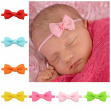 Load image into Gallery viewer, 2Pcs/lot Baby Girls Headband Infant Hair Accessories Cloth Tie Bows Headwear Tiara Gift Toddlers bandage Ribbon Newborn Headwrap Gorgeous Hair Accessories For Babies