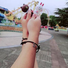 Load image into Gallery viewer, 2PCS/Set Alloy Couple Magnetic Attraction Ball Creative Bracelet Stainless Steel Friendship Rope Mutual Attraction Bracelets Vows Of Eternal Love Jewelry Gifts For Boyfriend Girlfriend Best Friend