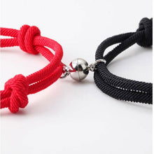 Load image into Gallery viewer, 2PCS/Set Alloy Couple Magnetic Attraction Ball Creative Bracelet Stainless Steel Friendship Rope Mutual Attraction Bracelets Vows Of Eternal Love Jewelry Gifts For Boyfriend Girlfriend Best Friend