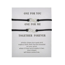 Load image into Gallery viewer, 2pcs/set Couple Infinity Natural Stone Bead Bracelet String Braiding Couple Bracelets Set For Women Men Healing Crystal Stretch Energy Stone Bead Bracelets Jewelry