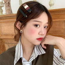 Load image into Gallery viewer, 2pcs/Set Fashion Hair Clips Hairpin Geometric Korean Hairgrip Oval Square Hair Barrette Women Headband Gorgeous Hair Accessories For Women