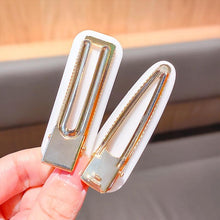 Load image into Gallery viewer, 2PCS/Set Fashion WomenElegant Acrylic Geometric Hairpin Sweet Girl Hair Clip Marble Textured Barrettes Headband Gorgeous Hair Accessories For Women