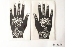 Load image into Gallery viewer, 2Pcs/Set Temporary Womens Tattoo 25 Luxury Designs Body Art Waterproof Tattoo For Hands Wedding Party