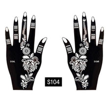 Load image into Gallery viewer, 2Pcs/Set Temporary Womens Tattoo 25 Luxury Designs Body Art Waterproof Tattoo For Hands Wedding Party