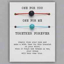 Load image into Gallery viewer, 2pcs/set Together Forever Love Infinity 8 Charm Bracelet Red String Couple Bracelets Wish Jewelry Long Distance Matching Bracelets For Best Friend Mother Daughter 17-30cm