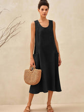 Load image into Gallery viewer, 100% Linen Swing Beach Tank Dress GIANA