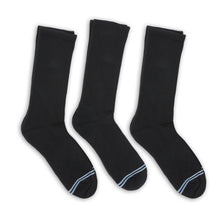 Load image into Gallery viewer, Black Casual Crew Socks 3-Pack