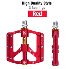 Load image into Gallery viewer, 3 Bearings Bicycle Pedals Ultralight Anti-Slip Road Bike Pedal Cycling Sealed Bearing Bike Pedals Mountain Bike Pedals Composite Bearing Bicycle Pedals With Wide Flat Platform