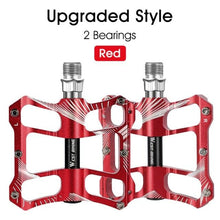 Load image into Gallery viewer, 3 Bearings Bicycle Pedals Ultralight Anti-Slip Road Bike Pedal Cycling Sealed Bearing Bike Pedals Mountain Bike Pedals Composite Bearing Bicycle Pedals With Wide Flat Platform