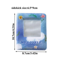 Load image into Gallery viewer, 3 Inch Mini Photo Album 32 Pockets Square Hollow Card Holder Bronzing Stars Picture Storage Case PVC Photocard Holder DIY Photo Albums Birthday Gift Family Scrapbook Albums Family Anniversary Gift For Couple