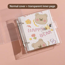 Load image into Gallery viewer, 3 Inch Polaroid Photo Album Cute Bear Transparent Jewelry Small Card Collection Storage Book Mini Leaf Scrapbook Paper Baby Family Scrapbook Albums