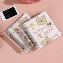 Load image into Gallery viewer, 3 Inch Polaroid Photo Album Cute Bear Transparent Jewelry Small Card Collection Storage Book Mini Leaf Scrapbook Paper Baby Family Scrapbook Albums
