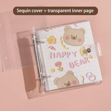 Load image into Gallery viewer, 3 Inch Polaroid Photo Album Cute Bear Transparent Jewelry Small Card Collection Storage Book Mini Leaf Scrapbook Paper Baby Family Scrapbook Albums