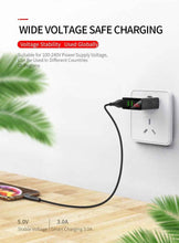 Load image into Gallery viewer, 3-Port Quick Charge 3.0 USB Wall Charger with LED Display