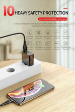 Load image into Gallery viewer, 3-Port Quick Charge 3.0 USB Wall Charger with LED Display