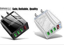 Load image into Gallery viewer, 3-Port Quick Charge 3.0 USB Wall Charger with LED Display