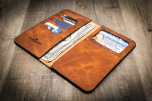 Load image into Gallery viewer, Badge Long Wallet - Chestnut