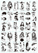 Load image into Gallery viewer, 30 Pieces/set Small Luxury Temporary Tattoo Sticker Colorful Drawing Flower Cute Body Tatoo For Kids Adults