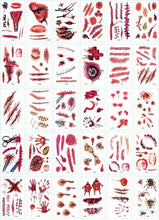 Load image into Gallery viewer, 30 Pieces/set Small Luxury Temporary Tattoo Sticker Colorful Drawing Flower Cute Body Tatoo For Kids Adults