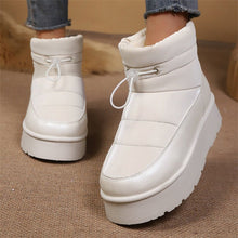 Load image into Gallery viewer, Women’s Fleece-Lined Short Boots – Warm Cotton Lined Winter Ankle Boots