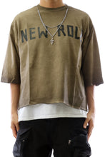 Load image into Gallery viewer, SIENNA S/N Jersey 3/4 Sleeve Crop Top Tee with Detachable Necklace