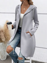 Load image into Gallery viewer, Street Zip Hooded Velvet-Lined Sweatshirt Women | Cozy Streetwear