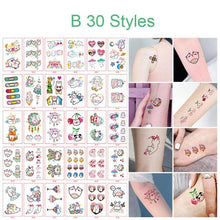 Load image into Gallery viewer, 30pcs Temporales Sexy Fake Tattoo For Hands Arm Body Waterproof Luxury Different Small Colorful Stylish Womens Kids Tattoos