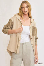 Load image into Gallery viewer, Umgee Washed French Terry Shacket