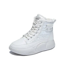 Load image into Gallery viewer, Women’s Plush-Lined Snow Boots – Non-Slip Lace-Up Winter Shoes