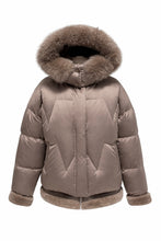 Load image into Gallery viewer, Genuine Polar Fox Down Fill Coat