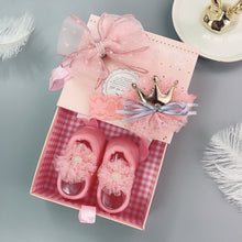 Load image into Gallery viewer, Flower Baby Girl Headband Socks Set Shoes With Crown Bows Newborn Headbands For Girls Turban Baby Hair Accessories