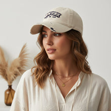 Load image into Gallery viewer, Embroidered Letter Denim Baseball Cap – Soft Crown