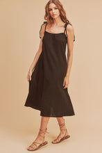 Load image into Gallery viewer, New Summer Midi Cami Dress For Women with Braided Tie Shoulder & Pockets – Soft Cotton Gauze Fabric, Chic & Comfortable Design For Every Occasion