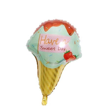 Load image into Gallery viewer, Big Heart Luxury Decorations Ballons and Donuts Lip Stick Ice Cream and Rainbow Style Balloons For Kids Baby and Birthday Decorations Inflatable Helium