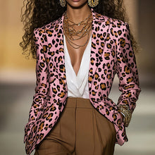 Load image into Gallery viewer, Women's Pink Leopard Blazer