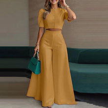 Load image into Gallery viewer, Printed Top & Trousers Two-Piece Suit