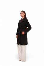Load image into Gallery viewer, Lafayette Cashmere Blend Overcoat in Black