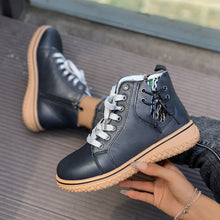 Load image into Gallery viewer, FitiqueFit Women’s Flat Heel Martin Boots