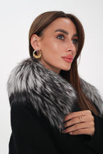 Load image into Gallery viewer, Saga®Furs Silver Fox Wool Alpaca Coat
