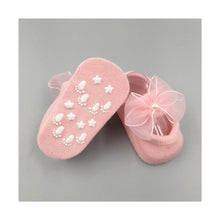Load image into Gallery viewer, Flower Baby Girl Headband Socks Set Shoes With Crown Bows Newborn Headbands For Girls Turban Baby Hair Accessories