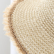 Load image into Gallery viewer, Women's Wide-Brim Fringed Woven Straw Hat | Beach & Vacation Sun Hat