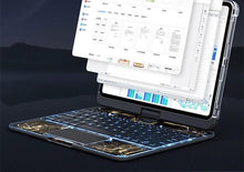 Load image into Gallery viewer, 360 Swivel Keyboard Clear Case For IPad Smart Trackpad Bluetooth-compatible Keyboard Case Cover With Pen Slot