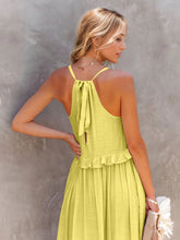 Load image into Gallery viewer, Romantic Ruffled Sleeveless Tiered Maxi Dress with Pockets Elegant & Chic Statement Beautiful Design Dress