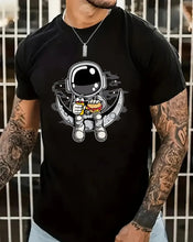 Load image into Gallery viewer, Cartoon Astronaut Shirt for Men – Casual Summer Streetwear Tee