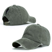 Load image into Gallery viewer, Cotton Ponytail Baseball Cap