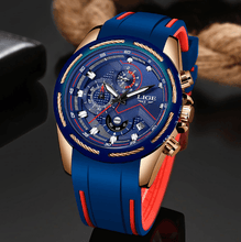 Load image into Gallery viewer, Men's Waterproof Modern Watch With Rubber Straps Multifunction Watches Unique Design Perfect Gift