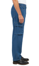 Load image into Gallery viewer, Men’s Double Cargo Pocket Pull-On Jeans – Rugged Cargo Pants in Cotton Blend Fabric