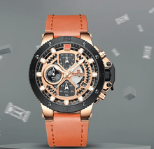 Load image into Gallery viewer, Men's Casual Waterproof Watch With Chronometers And Fluorescent Hands Excellent Design Perfect Gift