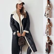 Load image into Gallery viewer, Women’s Belted Double-Breasted Winter Trench Coat